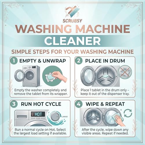 How to use Scrubsy washing machine cleaner tablets